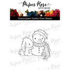 Paper Rose Bunny & Guinea Snowman Clear Stamp 30696
