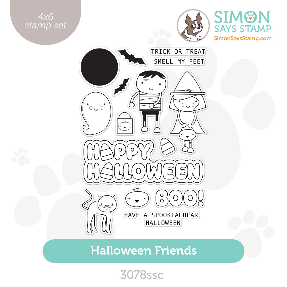 Simon Says Clear Stamps Halloween Friends 3078ssc Cheering for You