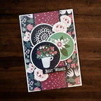 Paper Rose Katie's Tea Party Embossed Die Cuts 30849 best wishes