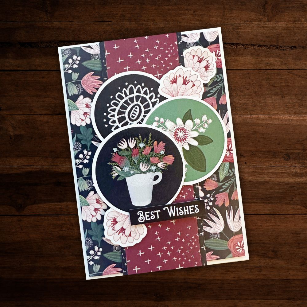 Paper Rose Katie's Tea Party Embossed Die Cuts 30849 best wishes