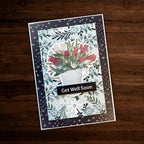 Paper Rose Katie's Tea Party Embossed Die Cuts 30849 get well soon