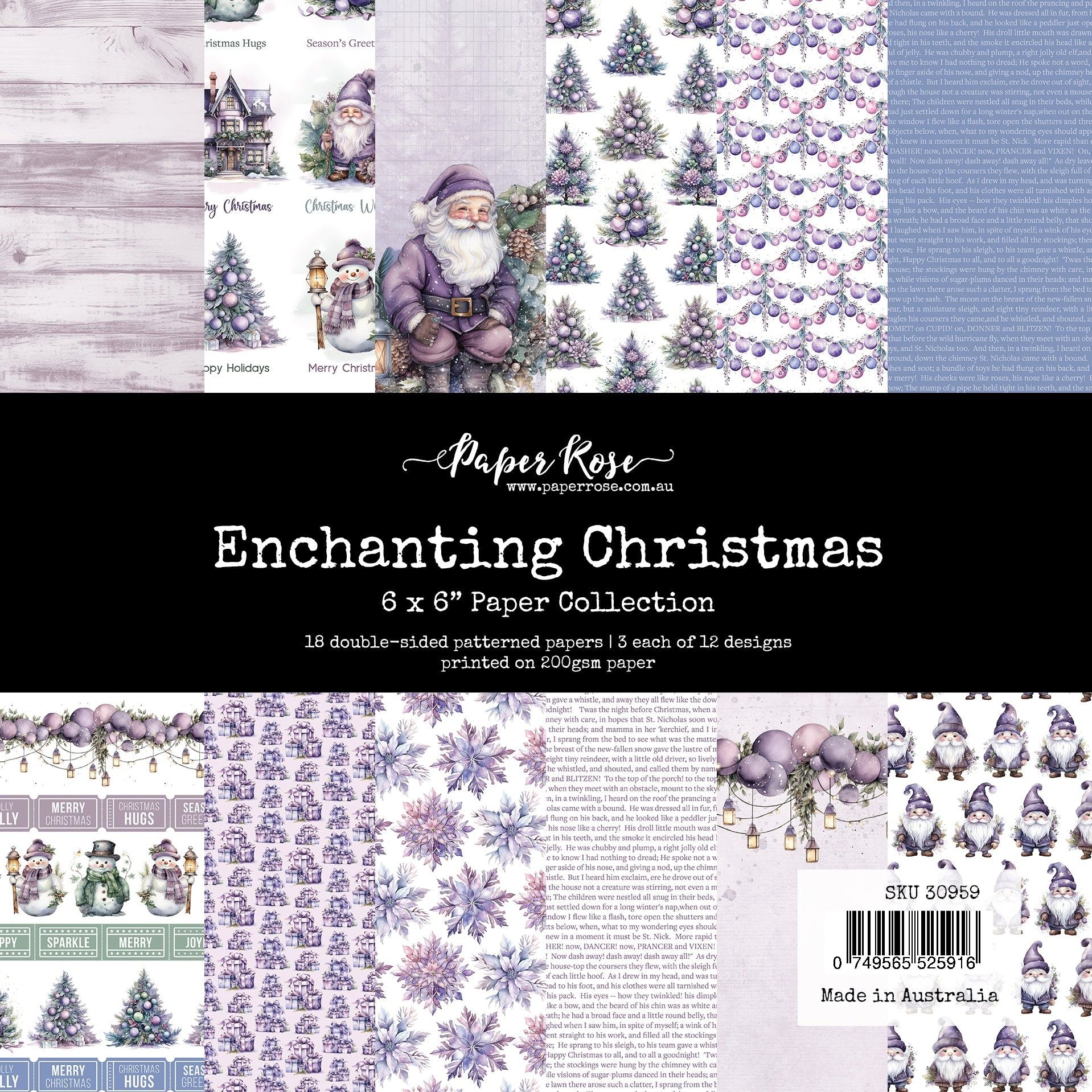 Paper Rose Enchanting Christmas 6x6 Paper 30959