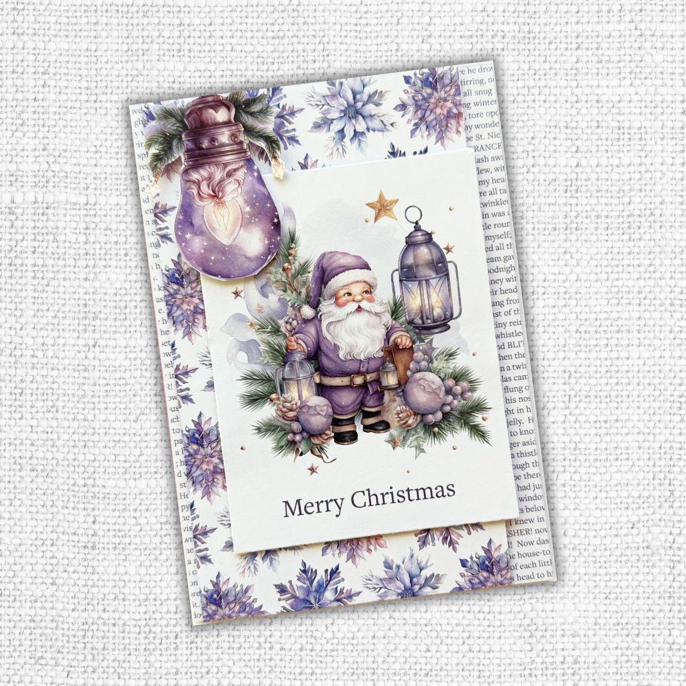 Paper Rose Enchanting Christmas Embossed Die Cuts 30989 merry santa 