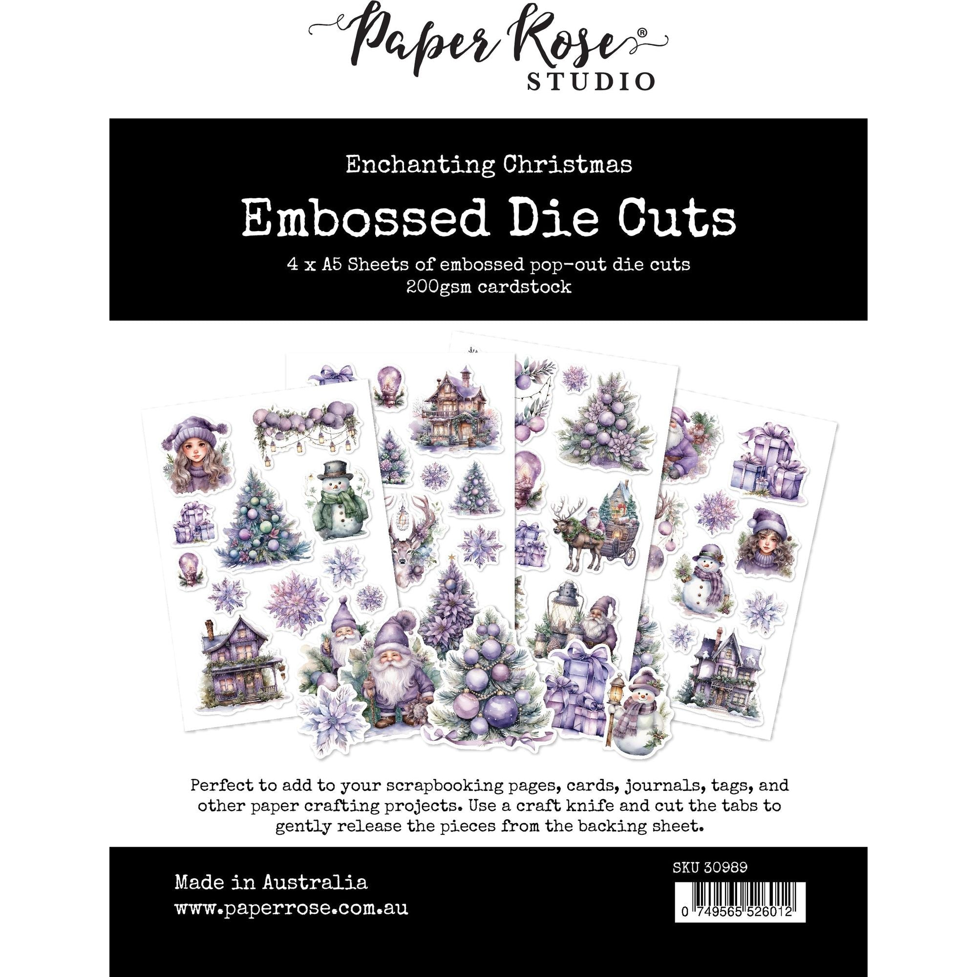Paper Rose Enchanting Christmas Embossed Die Cuts 30989
