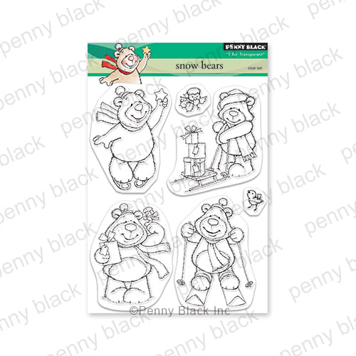 Penny Black Clear Stamps Snow Bears 31-015