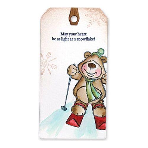 Penny Black Clear Stamps Snow Bears 31-015 tag card