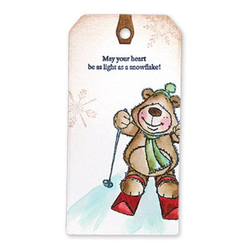 Penny Black Clear Stamps Snow Bears 31-015 tag card