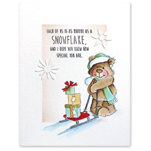 Penny Black Clear Stamps Snow Bears 31-015 snowflake