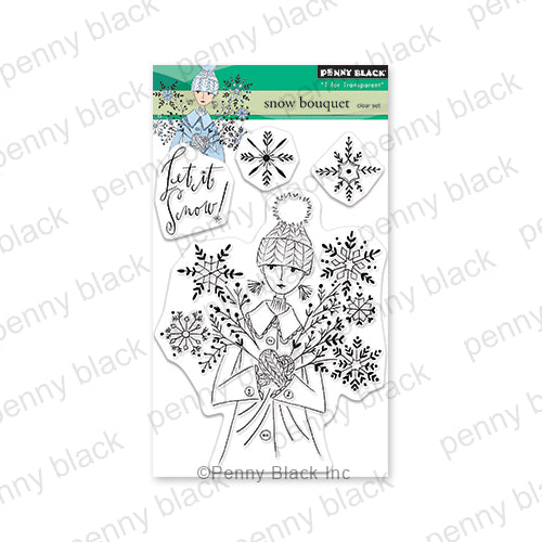 Penny Black Clear Stamps Snow Bouquet 31-020