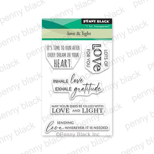 Penny Black Clear Stamps Love and Light 31-037