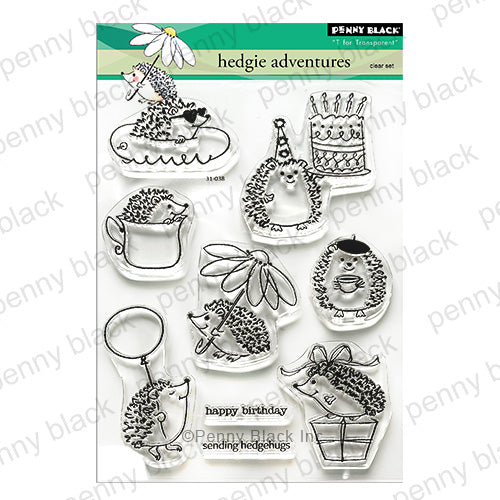 Penny Black Hedgie Adventures Clear Stamp Set Penny Black Hedgie Adventures Clear Stamp Set