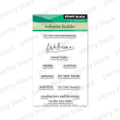 Penny Black Clear Stamps Welcome Builder 31-047