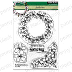 Penny Black Floral Vines Clear Stamp and Die Set