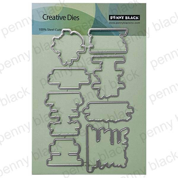 31-Penny Black More Brightly Sentiments Clear Stamp and Die Set product image 2