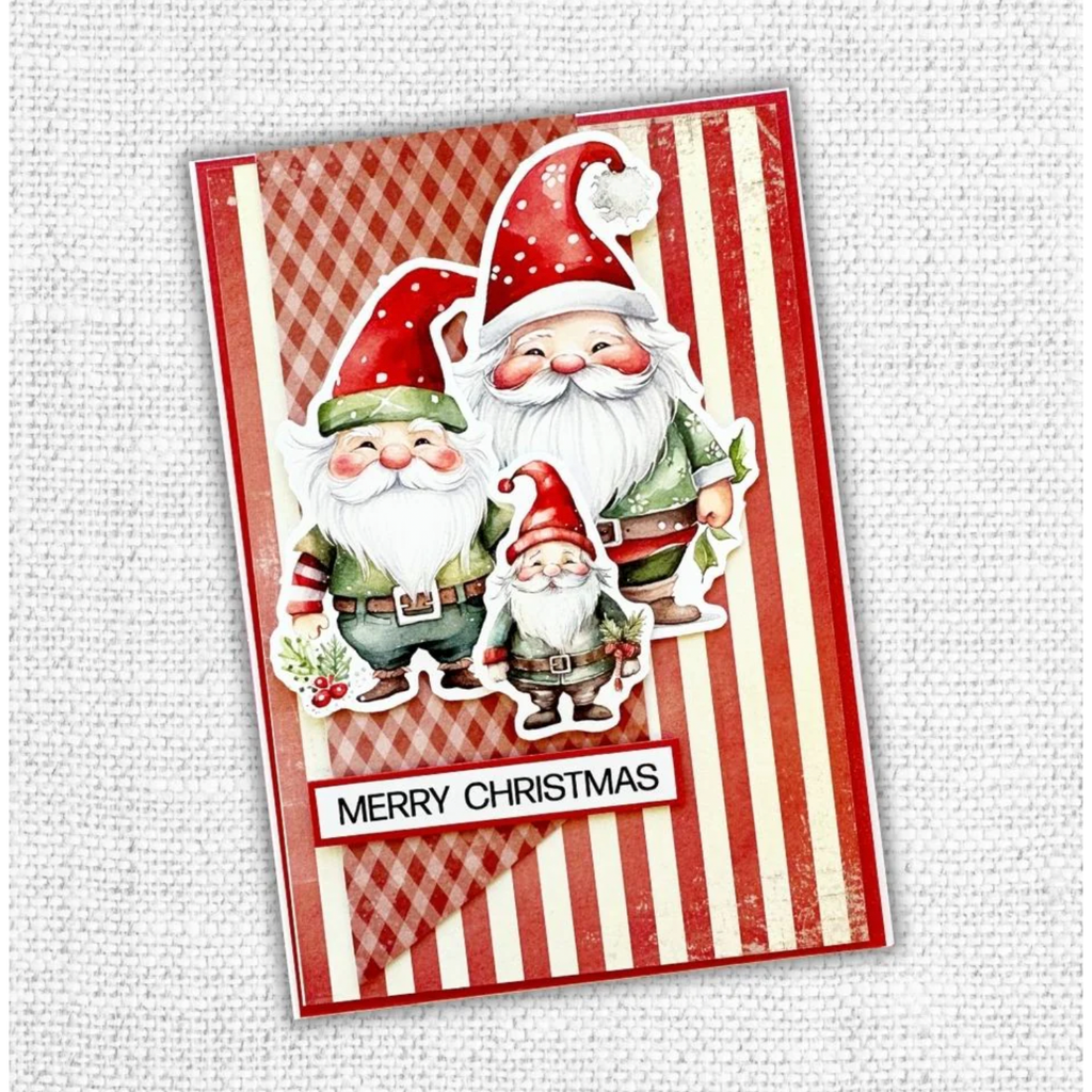 Paper Rose Christmas Gnomes Die Cuts 31082 merry