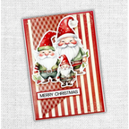 Paper Rose Christmas Gnomes Die Cuts 31082 merry