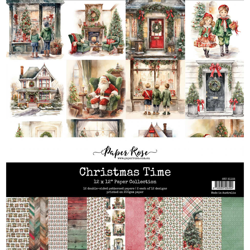 Paper Rose Christmas Time 12x12 Paper 31133