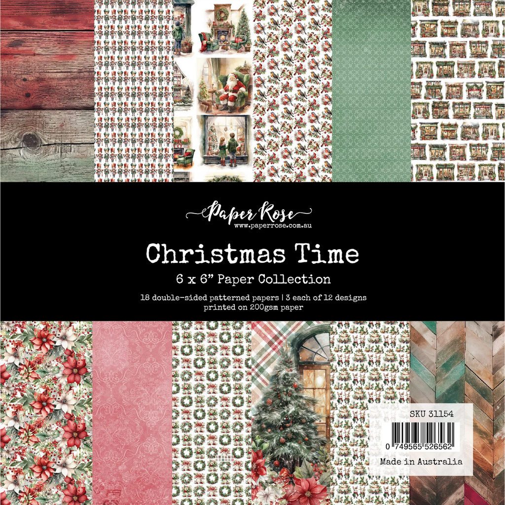 Paper Rose Christmas Time 6x6 Paper 31154