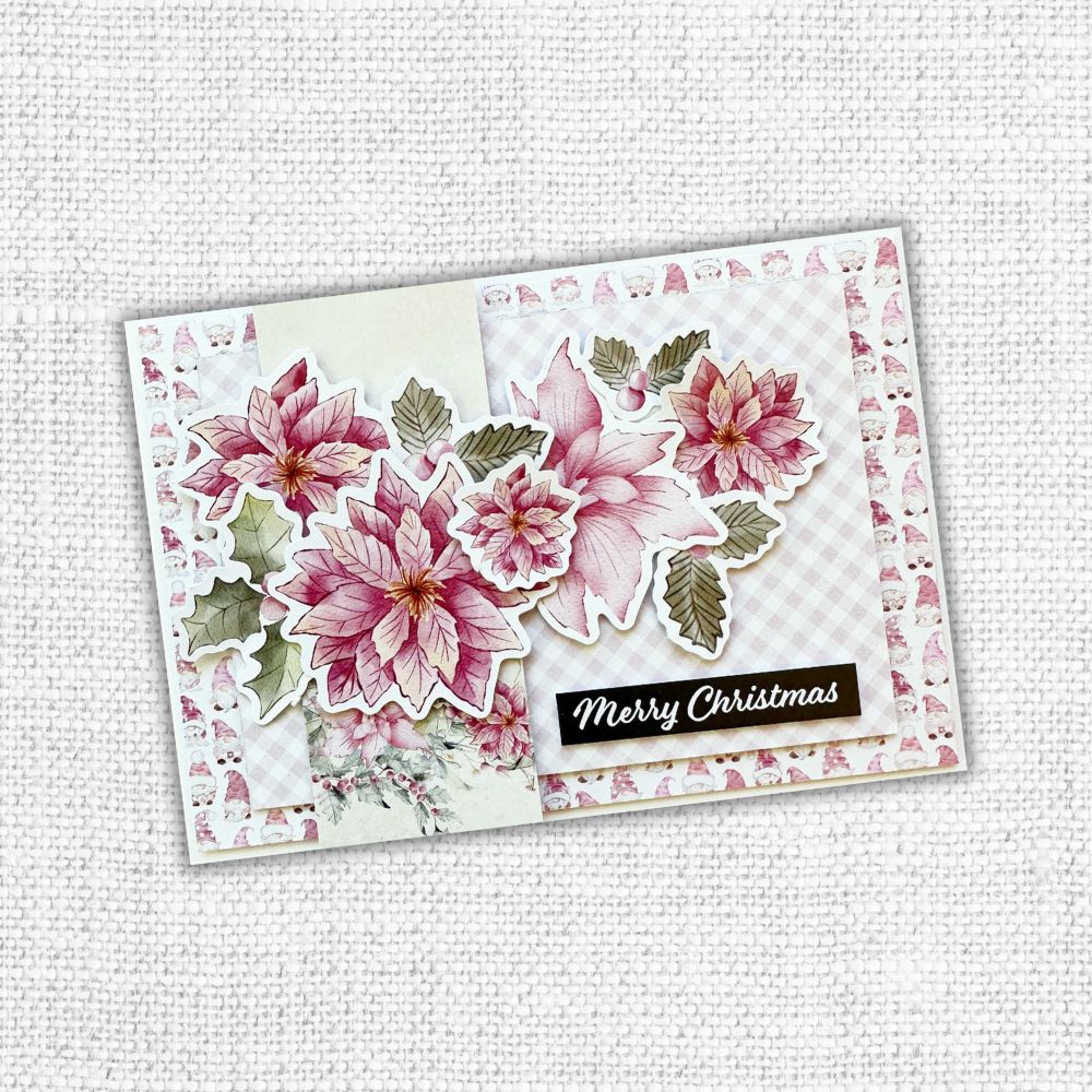 Paper Rose Sweet Christmas Treats Florals Embossed Die Cuts 31226 merry poinsettias