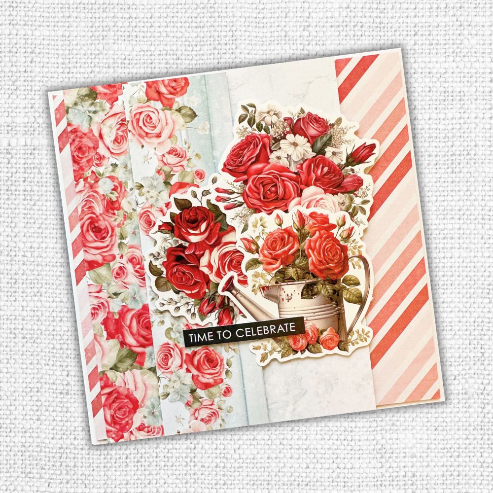 Paper Rose Candy Kisses Basics 6x6 Paper Collection 31434 time to celebrate