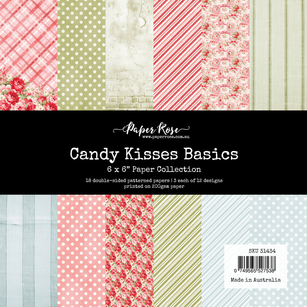 Paper Rose Candy Kisses Basics 6x6 Paper Collection 31434