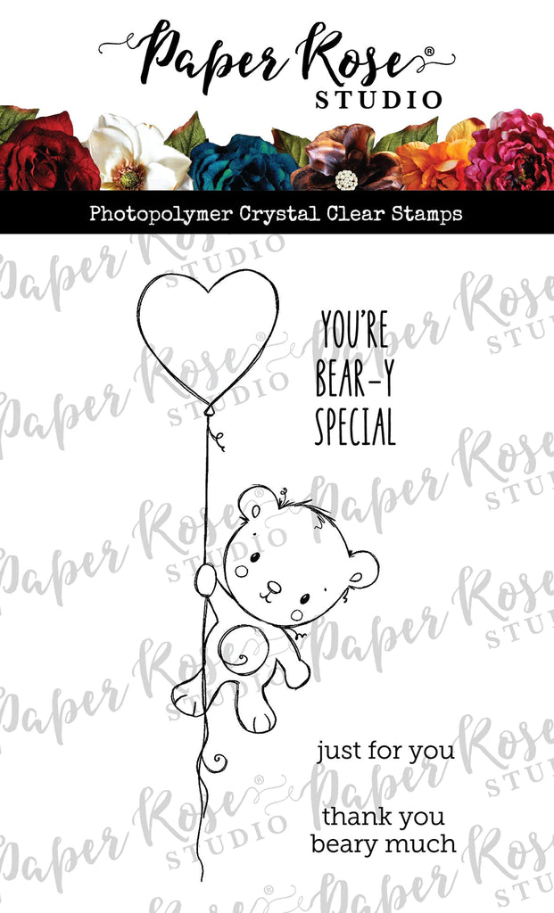 Paper Rose Bear Clear Stamps 31794