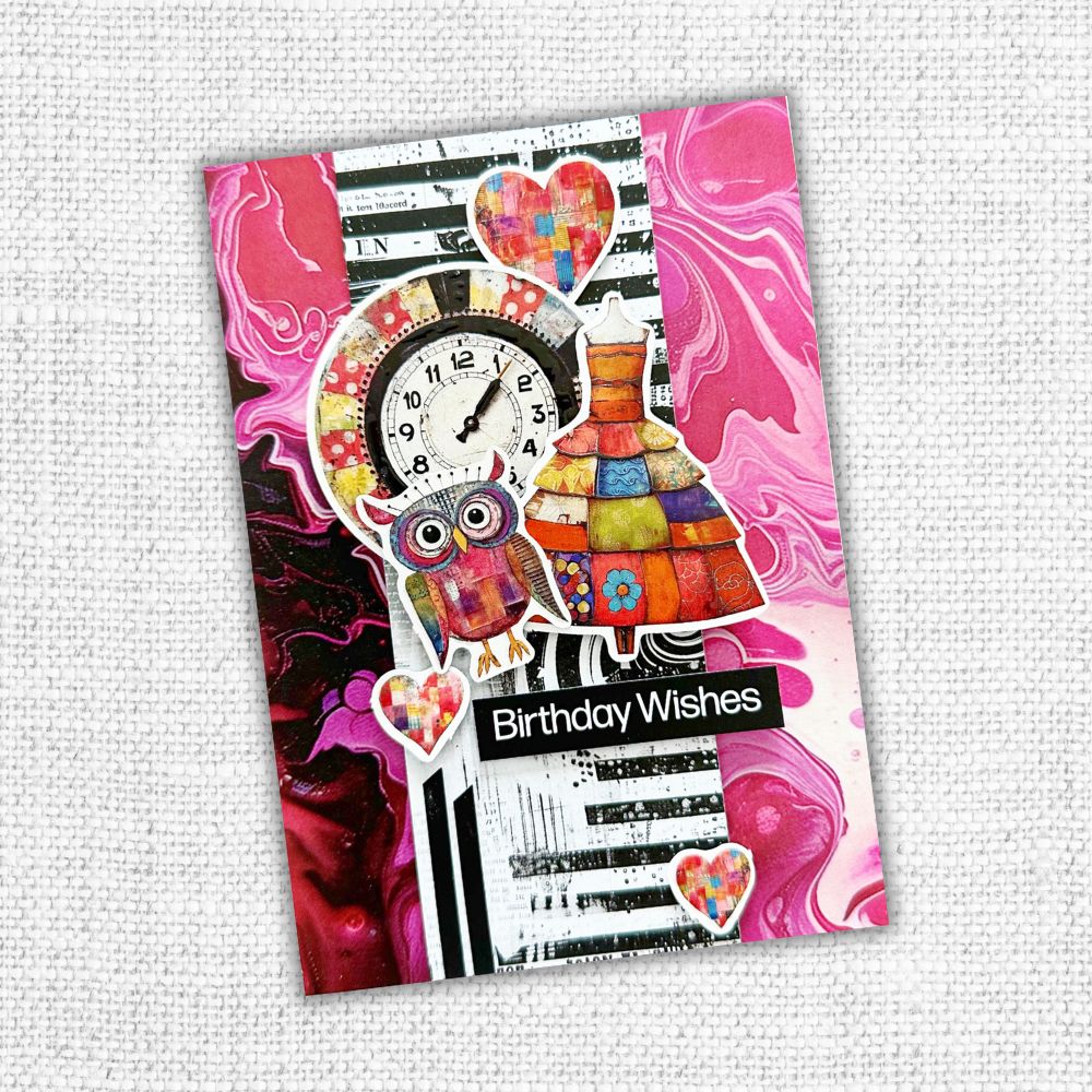 Paper Rose Inky Colour 6x6 Paper 31896 birthday wishes