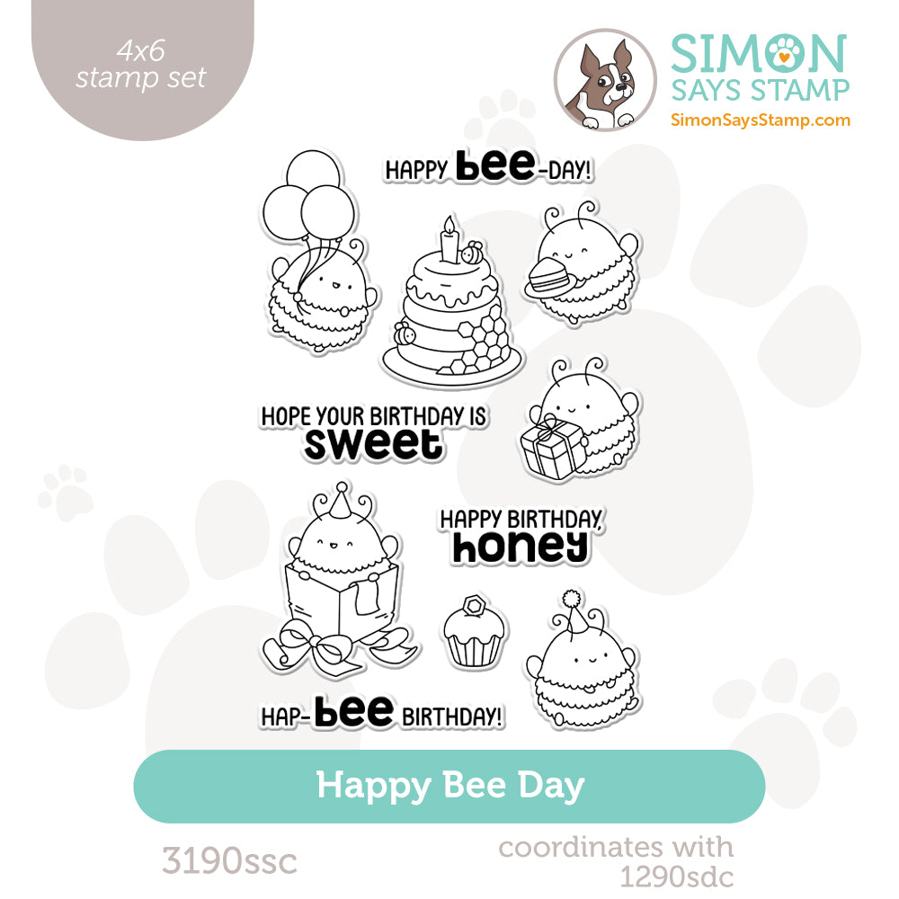 Simon Says Clear Stamps Happy Bee Day 3190ssc