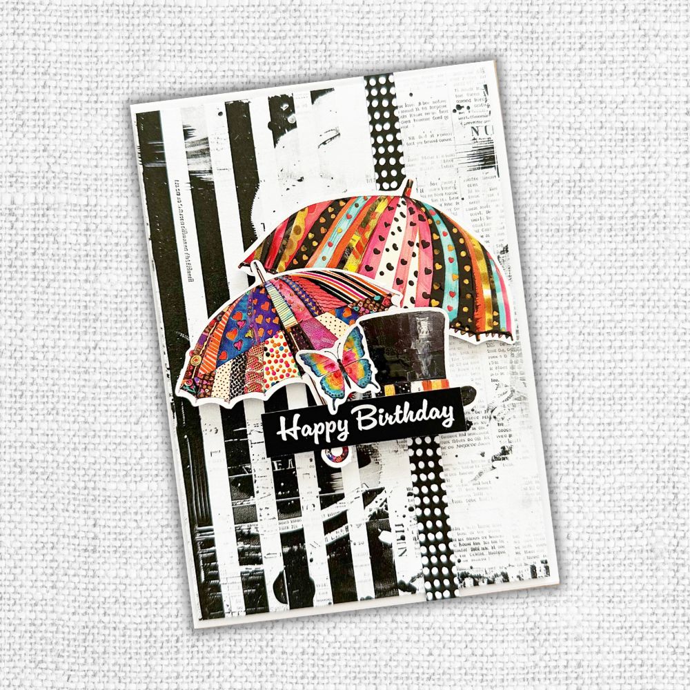 Paper Rose Inky Splash 6x6 Paper 31920 birthday