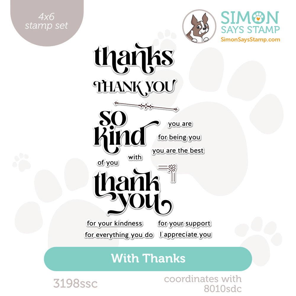 Simon Says Clear Stamps With Thanks 3198ssc You Are My Favorite