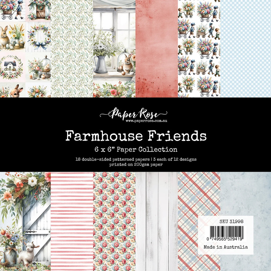 Paper Rose Farmhouse Friends 6x6 Paper 31998