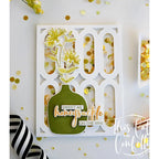 This Calls For Confetti Elongated Ovals A2 Cover Plate Die shaker card