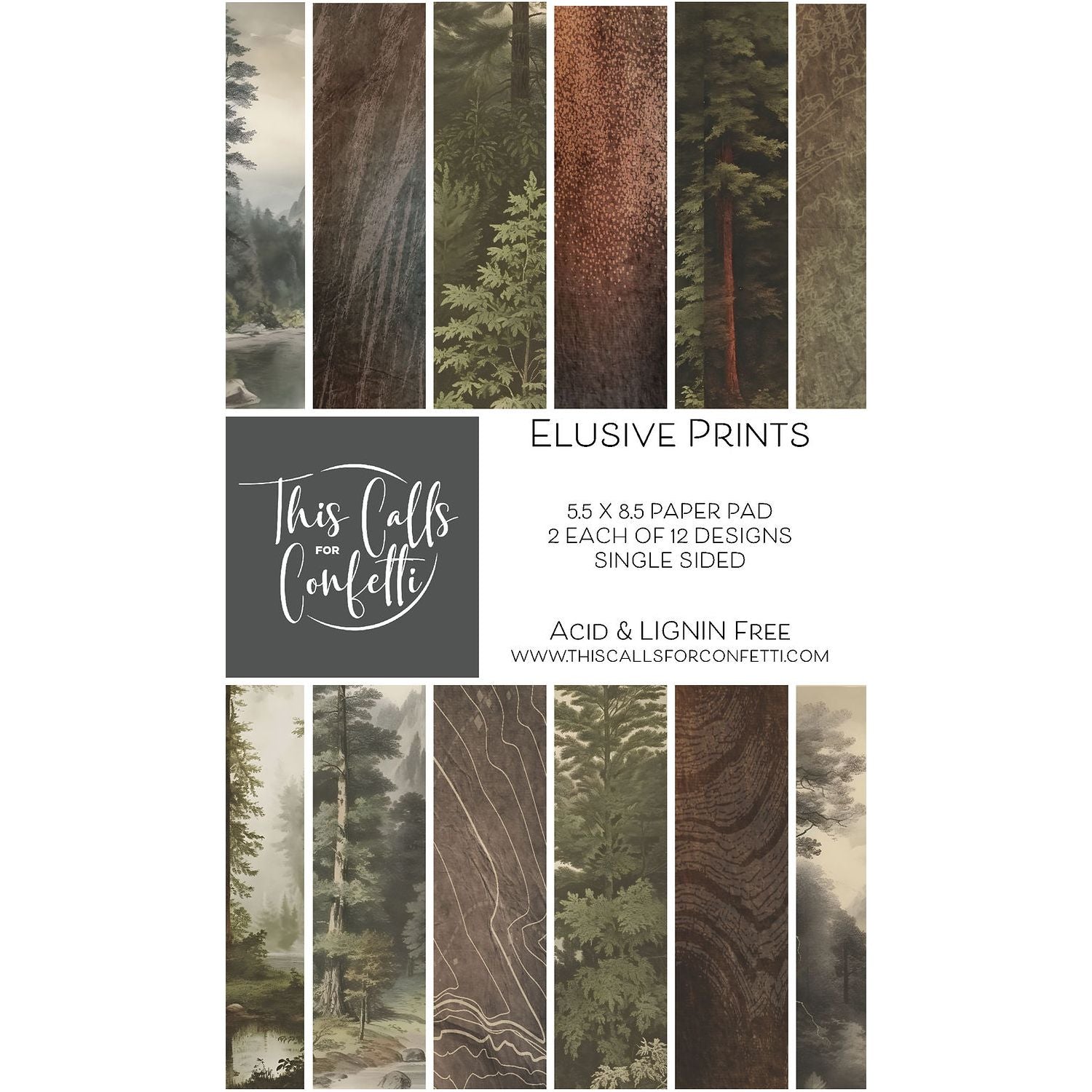 This Calls For Confetti Elusive Prints 6x8 inch Paper Pad
