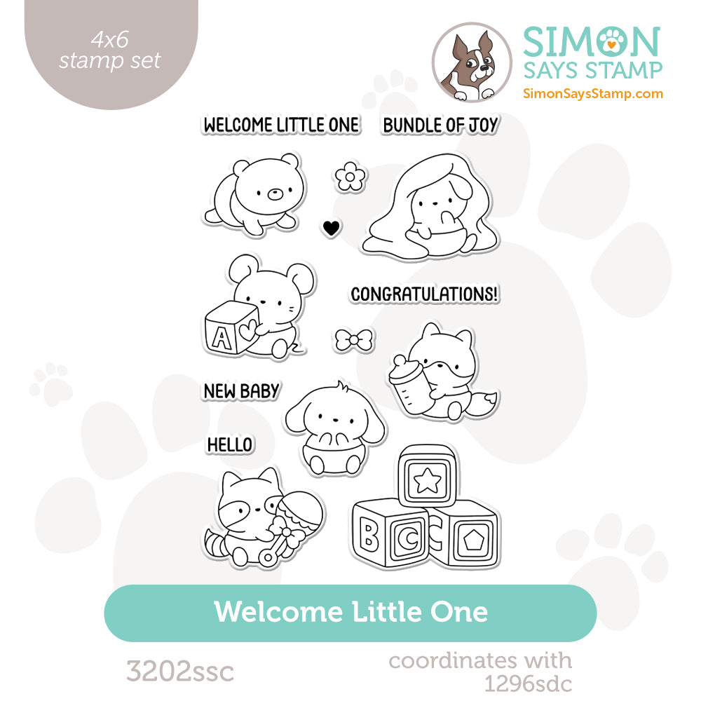 Simon Says Clear Stamps Welcome Little One 3202ssc Moments In Time