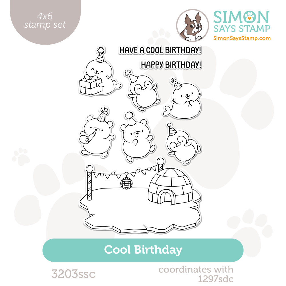 Simon Says Clear Stamps Cool Birthday 3203ssc