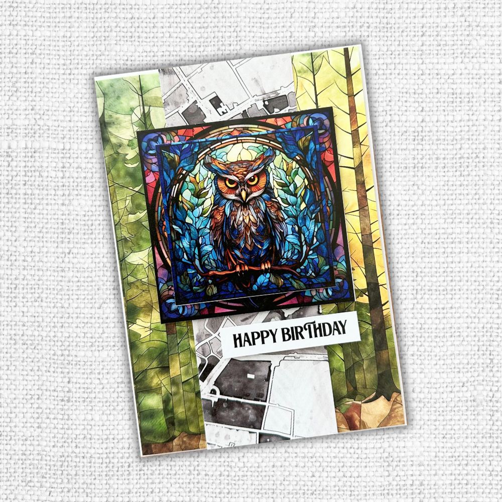 Paper Rose Animal Kingdom Embossed Die Cuts 1.0 32106 happy birthday owl