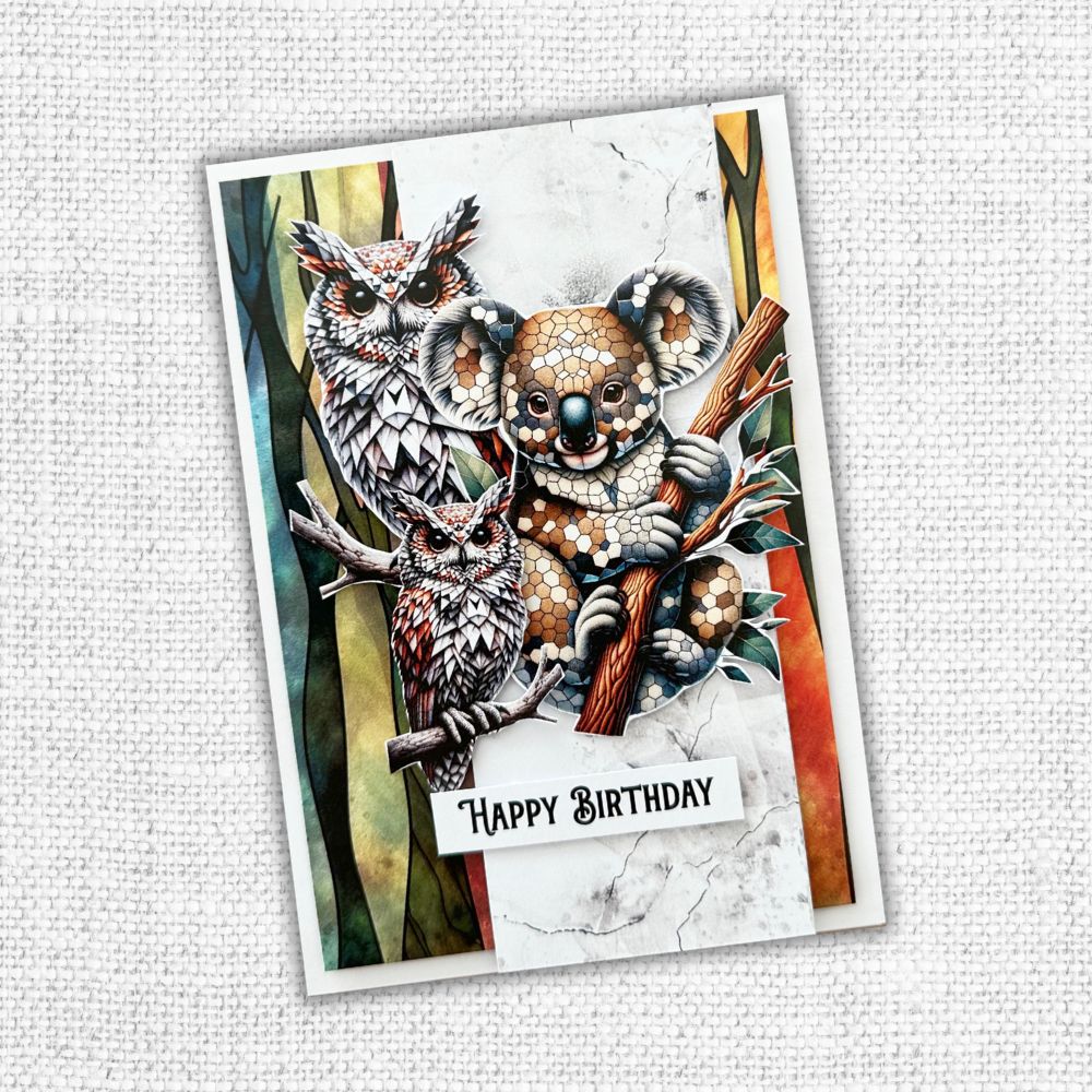 Paper Rose Animal Kingdom Embossed Die Cuts 2.0 32109 happy birthday