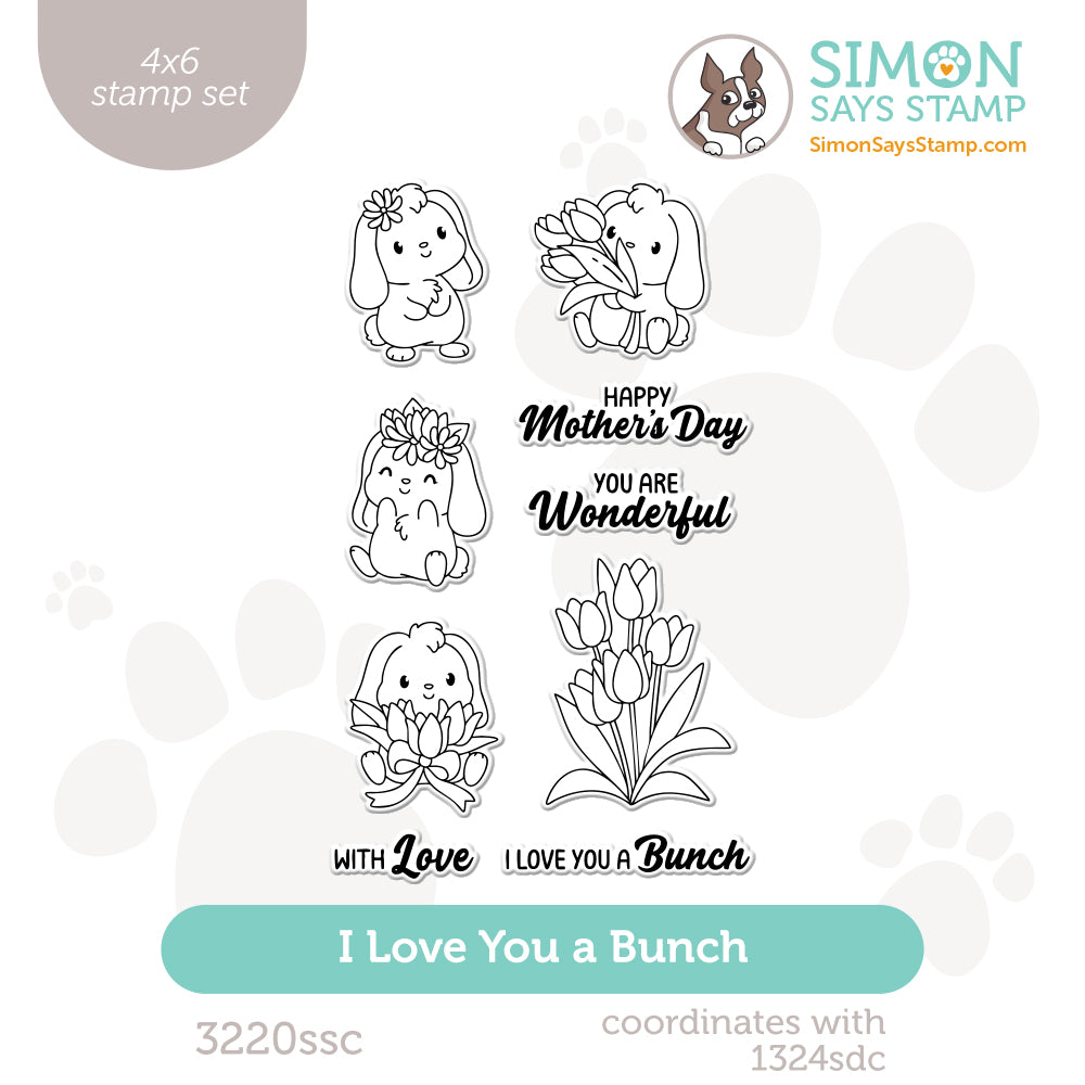 Simon Says Clear Stamps I Love You a Bunch 3220ssc You Are My Favorite