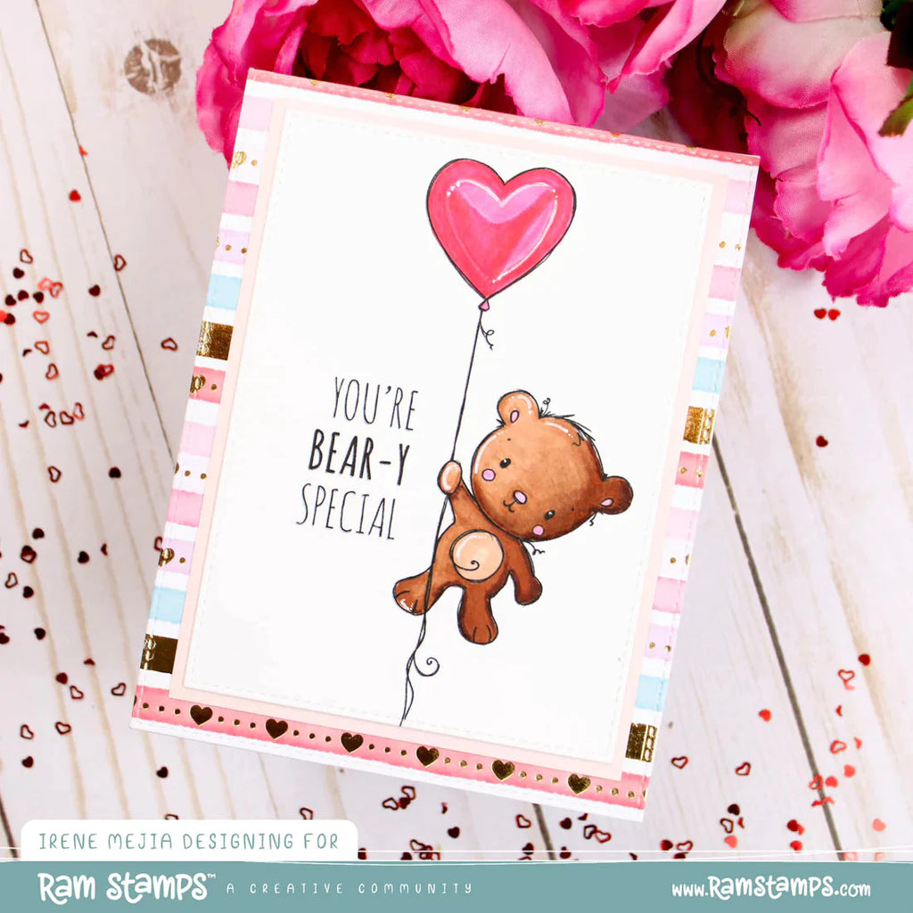 Paper Rose Bear Clear Stamps 31794 bear-y special