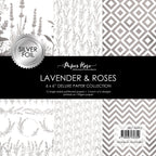 Paper Rose Lavender & Roses 6x6 Silver Foil Paper 32265