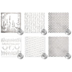 Paper Rose Lavender & Roses 6x6 Silver Foil Paper 32265 sheets
