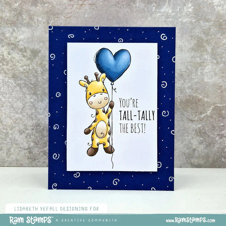 Paper Rose Giraffe Clear Stamps 31797 tall-tally the best