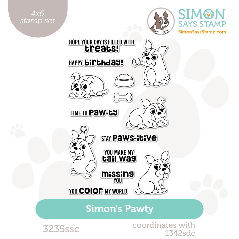 Simon Says Clear Stamps Simon's Pawty 3235ssc