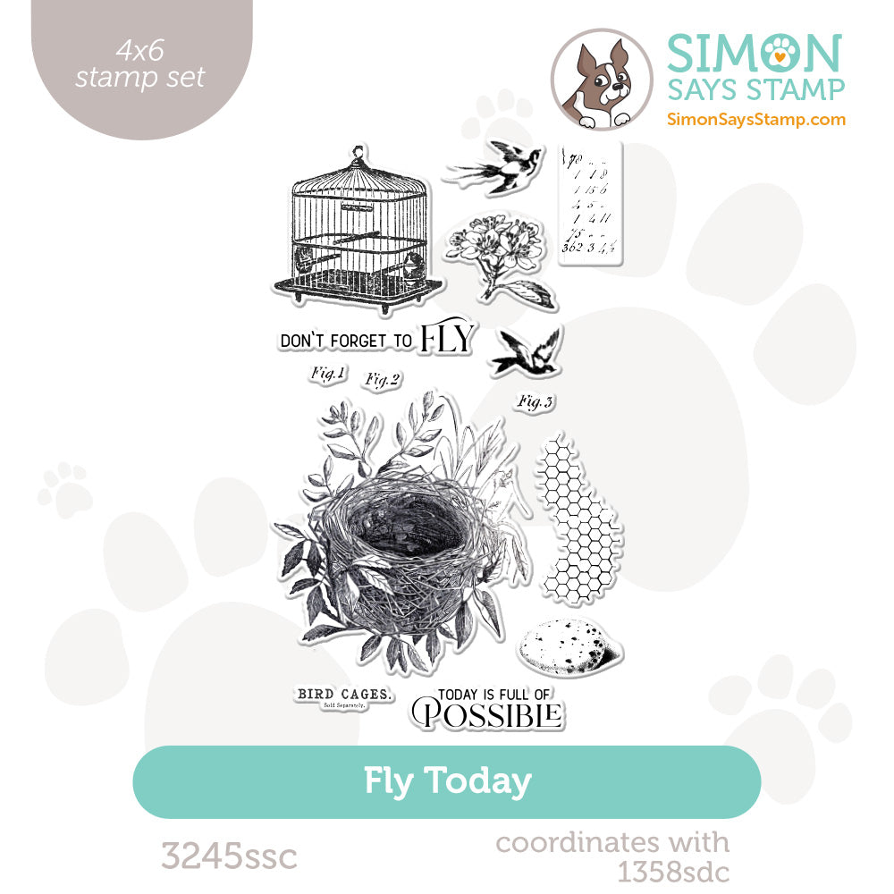 Simon Says Clear Stamps Fly Today 3245ssc