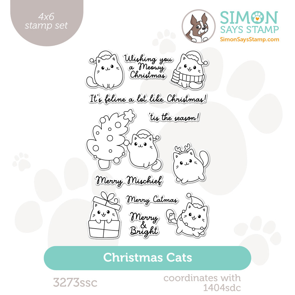 Simon Says Clear Stamps Christmas Cats 3273ssc Sugar and Spice