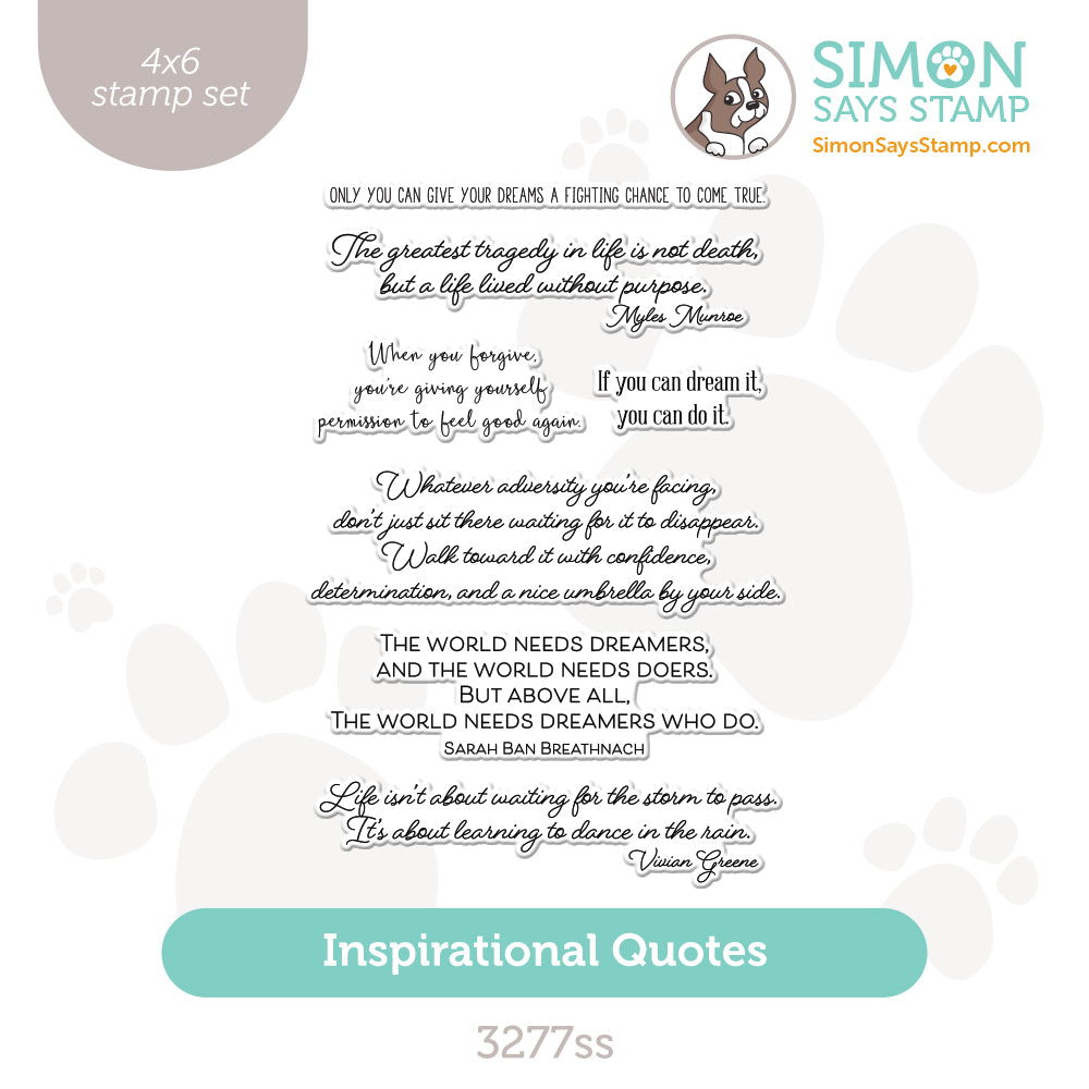 Simon Says Clear Stamps Inspirational Quotes 3277ss Beautiful Moments