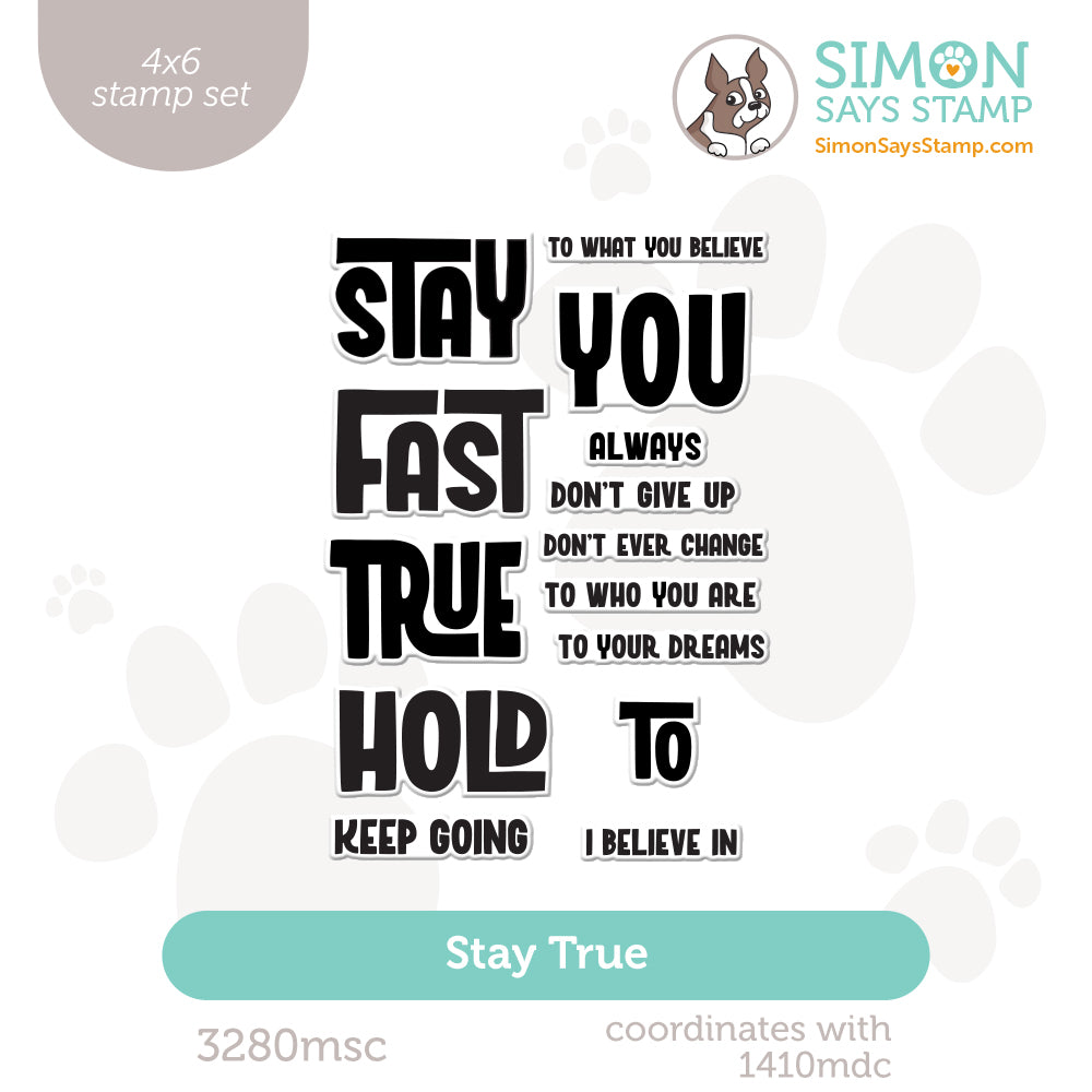 Simon Says Clear Stamps Stay True 3280msc In My Heart