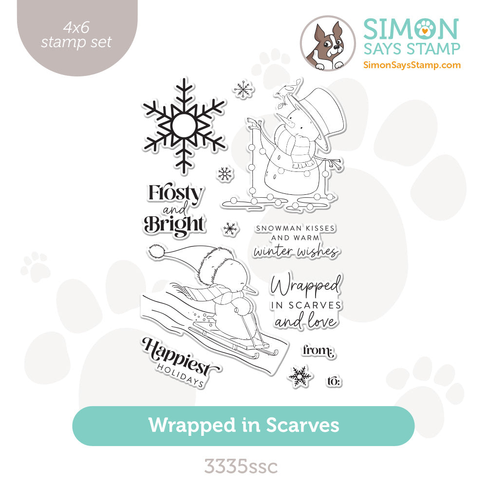 Simon Says Clear Stamps Wrapped in Scarves 3335ssc And Everything Nice