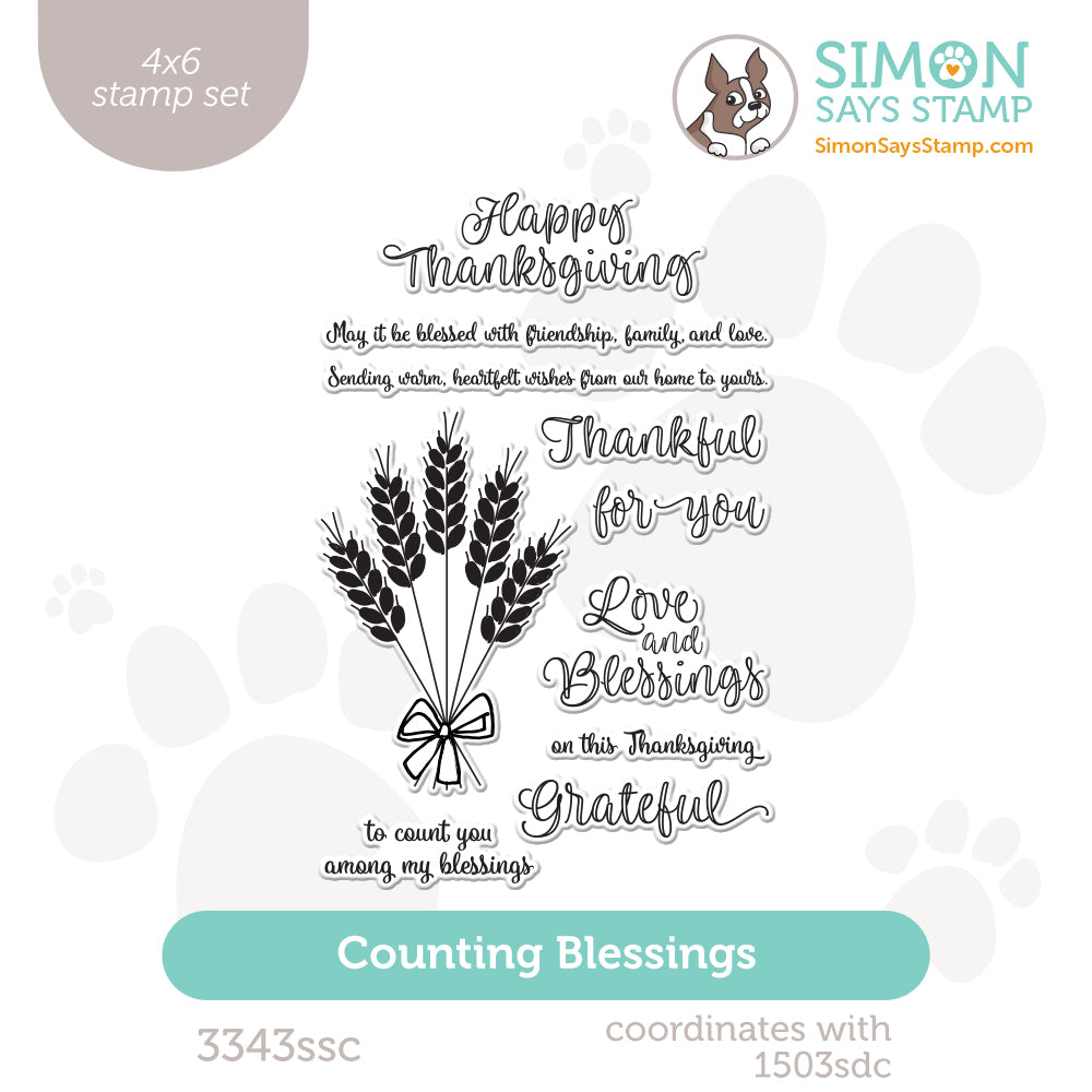 Simon Says Clear Stamps Counting Blessings 3343ssc