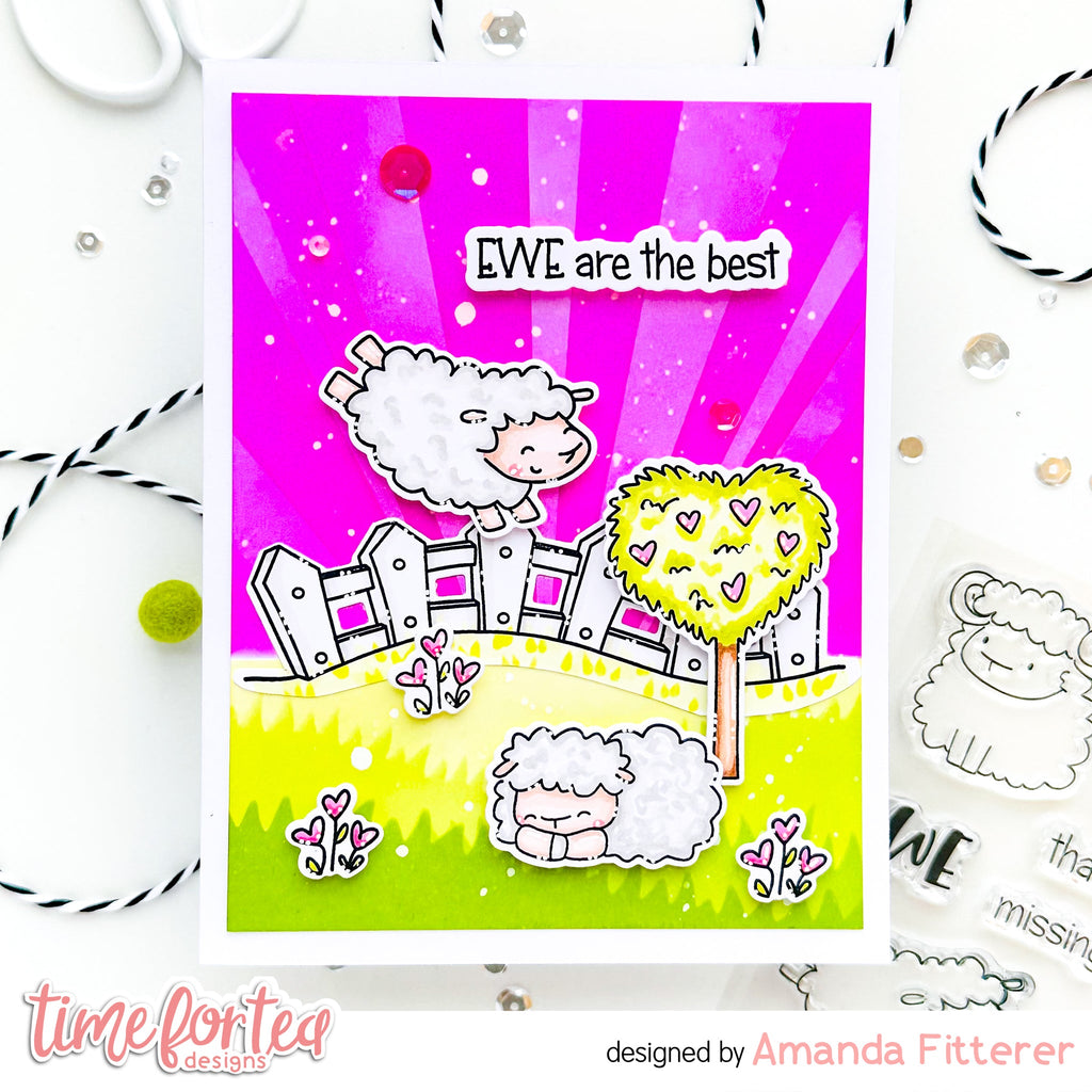 Time For Tea Designs Ewe Are The Best Clear Stamps sheep